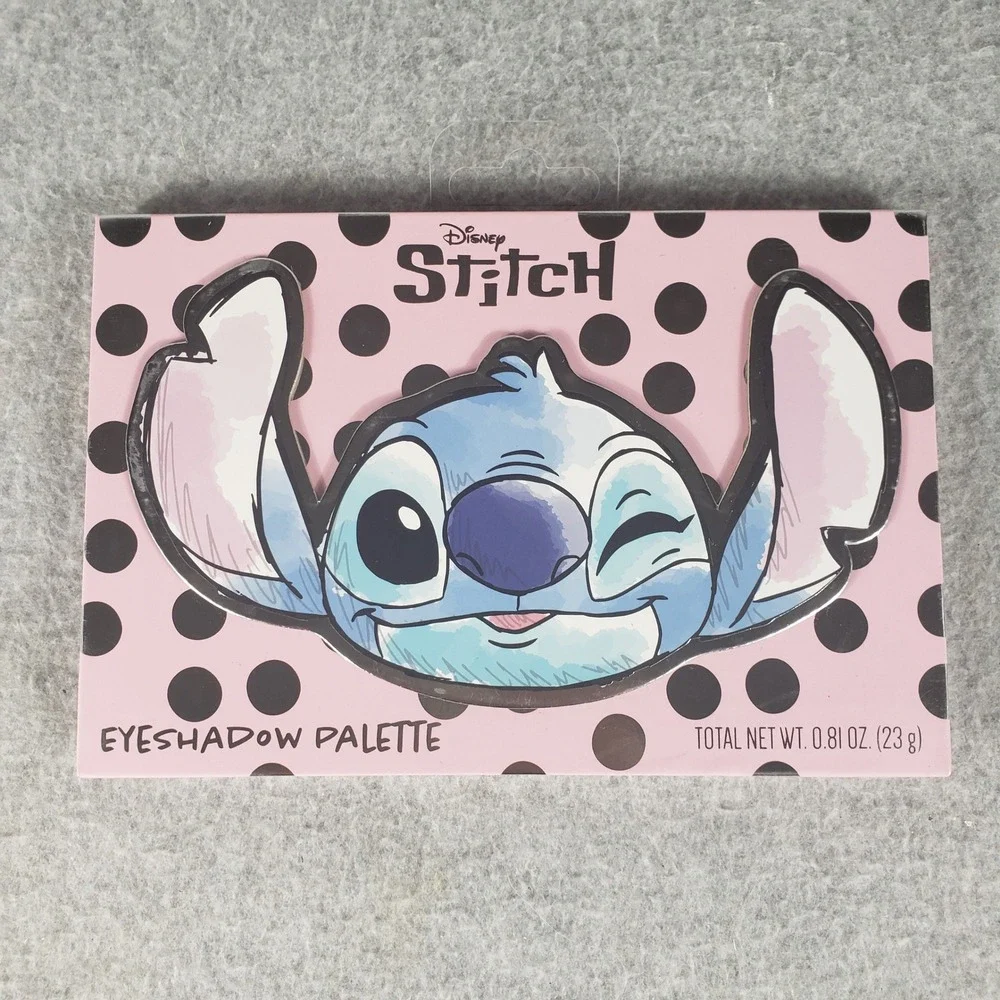 Disney Stitch Makeup Set Taste Beauty Eyeshadow Palette‎ & 2pc Molded Lip Balms